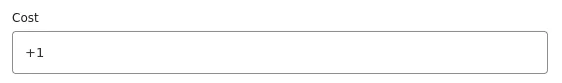 An example of an overwritten calculated cost using the additive method.