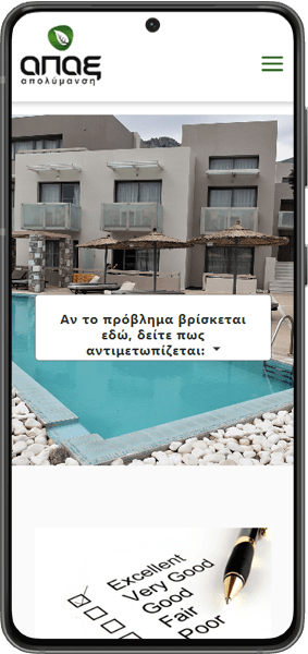 mobile device shows apax apolymansi website