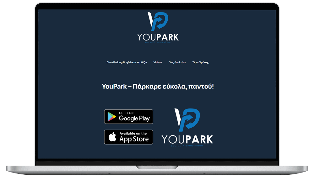 youpark website on desktop device