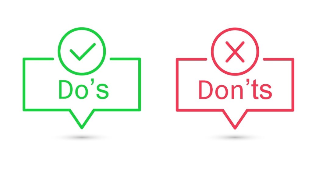 Black Friday marketing strategies for small businesses 4 Black Friday marketing strategies for small businesses. The image shows a graphic of "do's" and "don'ts"