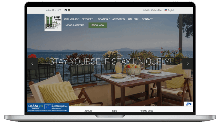 Laptop Mockup Pelionvillas